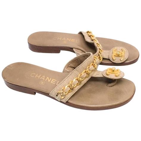 chanel thong sandals price|chanel sandals official site.